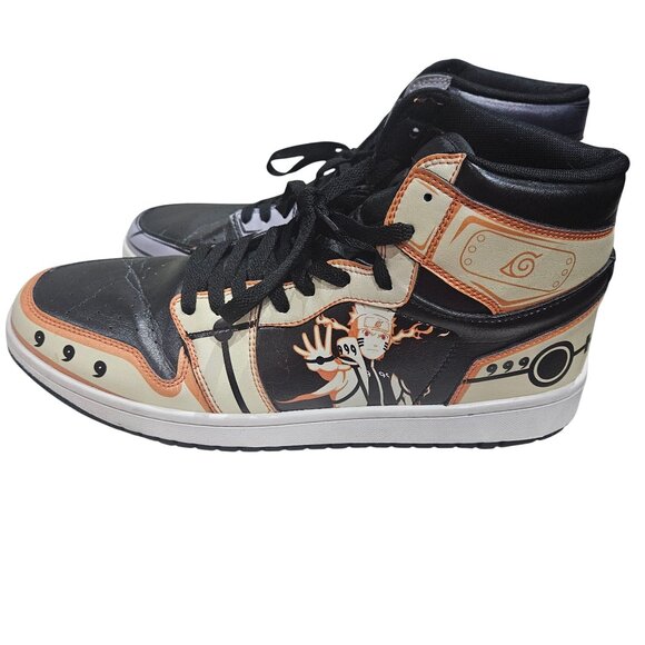 Anime-Themed High-Top Sneakers - Picture 2 of 7